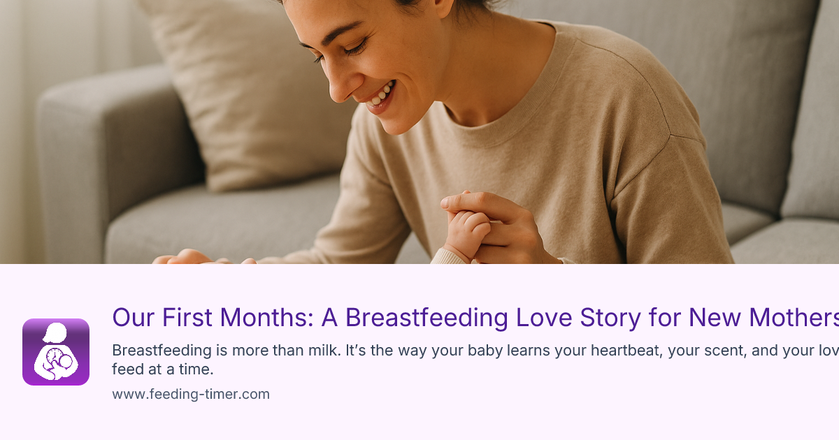 Our First Months A Breastfeeding Love Story for New Mothers